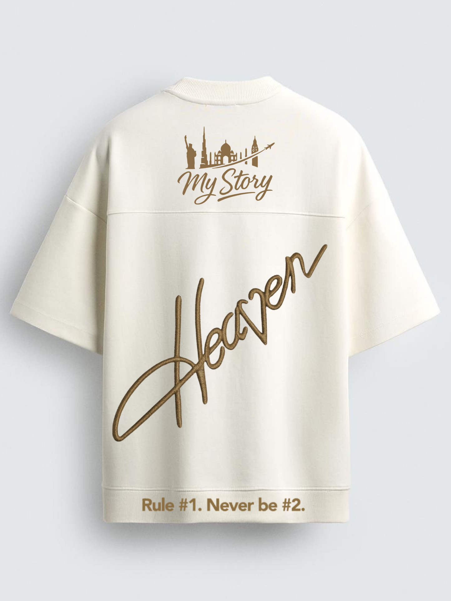 MY STORY LIMITED EDITION IN GOLD RIBBED T-SHIRT