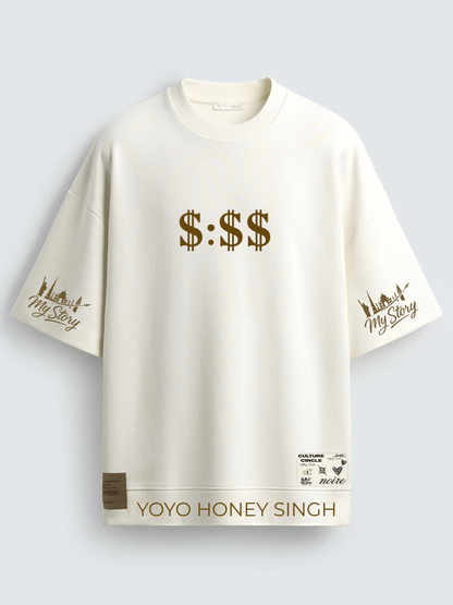 MY STORY 'MILLIONARE' RIBBED T-SHIRT