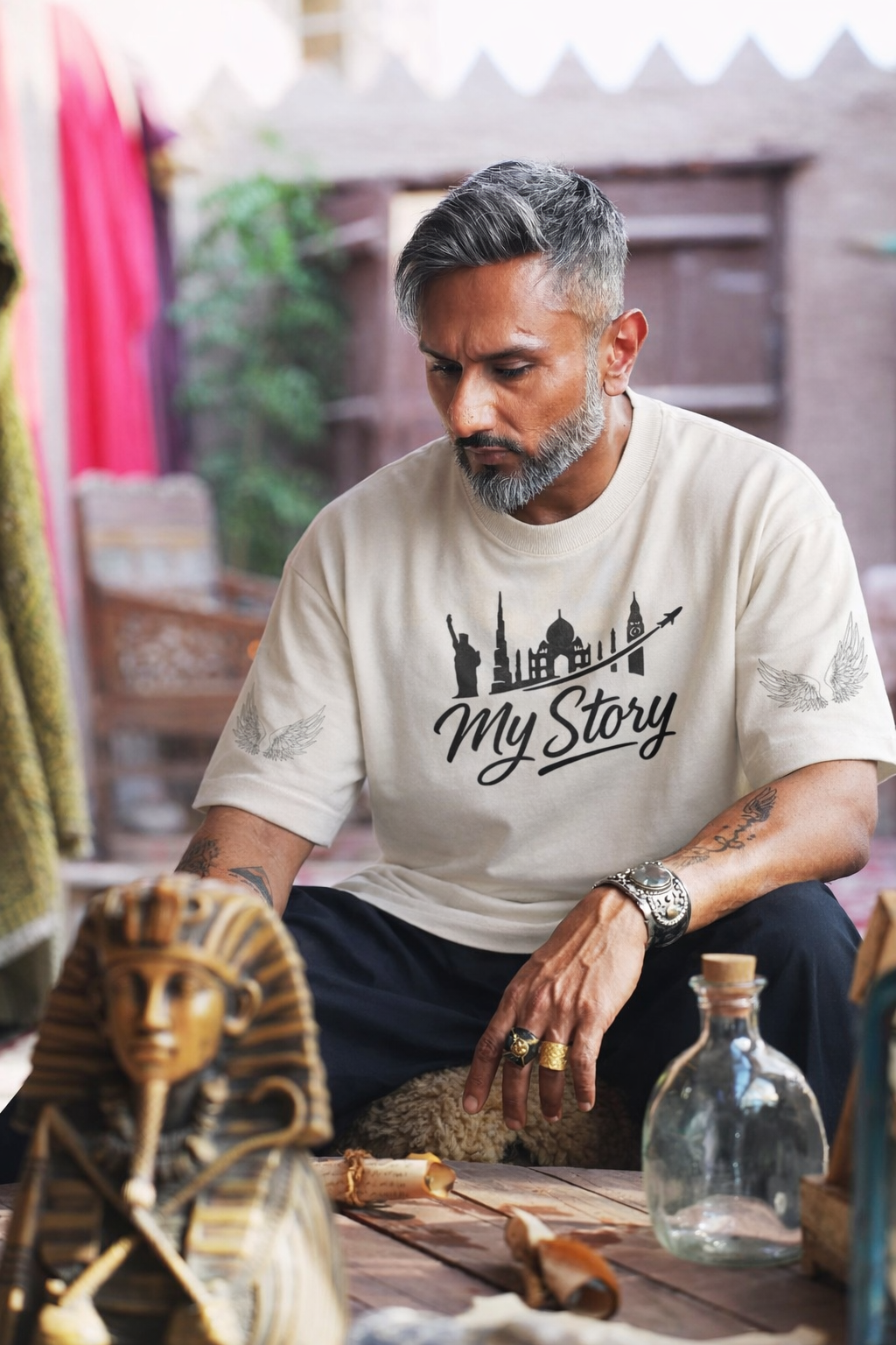 7 YEARS OF MY STORY RIBBED T-SHIRT